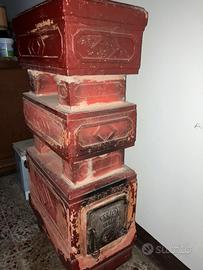 Stufa a legna in terracotta