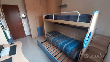 Camera ragazzi completa (letto a castello 3 letti)