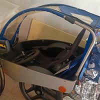 carrello rimorchio bici porta bambini 