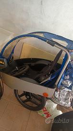 carrello rimorchio bici porta bambini 