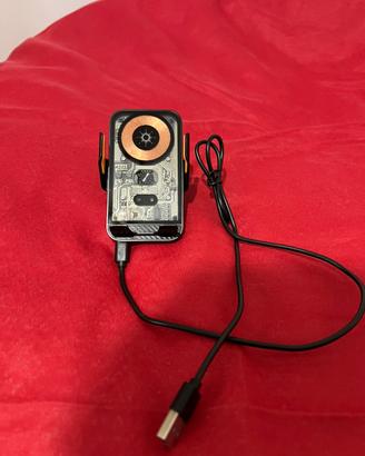 Caricatore Wireless Auto Porta Cellulare