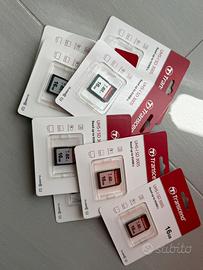 Schede SD 16 gb Transcend - n.9 Nuove