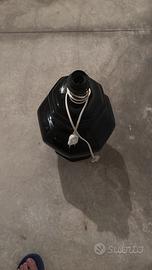 Lampada nera in ceramica