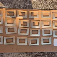 Placche Bticino Luna modello C4803 colore oro