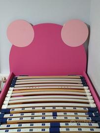 Letto singolo con rete a doghe