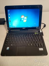 Netbook PC Acer Aspire One  FUNZIONANTE, SSD