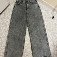 jeans grigio alta vita