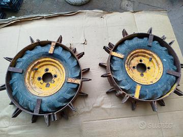 ruote complete per motocoltivatore.