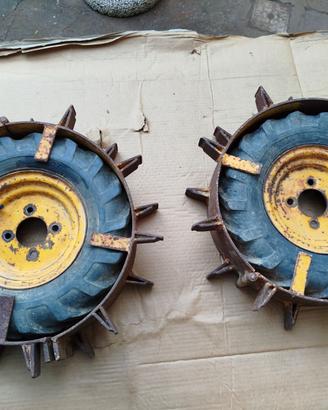 ruote complete per motocoltivatore.