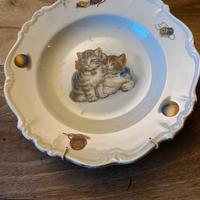 Piatto da parete con disegno gatti