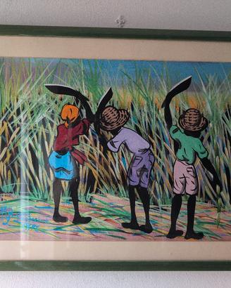 Quadro Originale Arte Folk Giamaicana