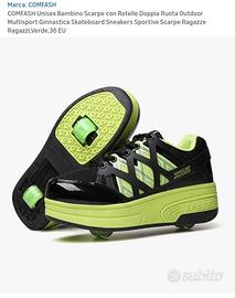 Scarpe che diventano pattini