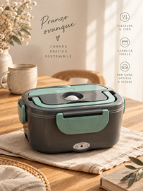 NUOVO Scaldavivande elettrico portatile schiscetta