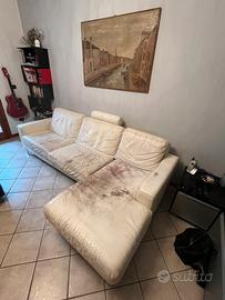 Divano 4 posti similpelle 268cm