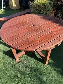 Tavolo tondo in legno