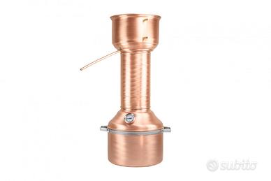 Alambicco in rame 23 litri fungo a colonna