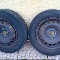 2 cerchi con gomme 165 70 14 estive 