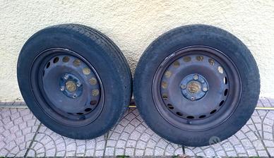 2 cerchi con gomme 165 70 14 estive 