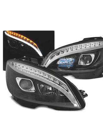 FARI MERCEDES W204 07-10 LUCE A LED TUBE DINAMICO 