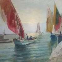 grande dipinto d'epoca 