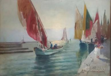 grande dipinto d'epoca 