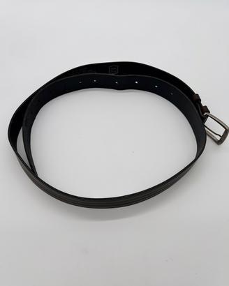 Cintura da uomo in Vera Pelle Marrone / Nero