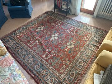 Tappeto caucasico antico lana, grande formato