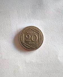 20 Centesimi 1919 "Esagono"-Vittorio Emanuele III 
