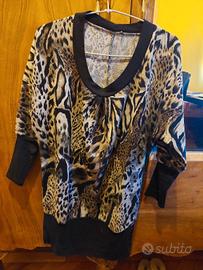 maglione leopardato