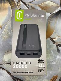 Cellularline power bank 20.000 mah
