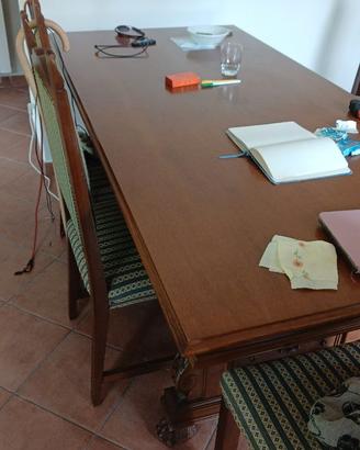 Tavolo legno massello con sedie