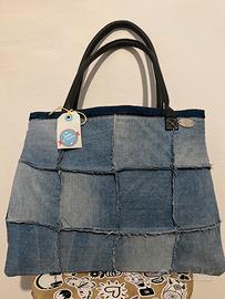 Borsa fatta a mano jeans