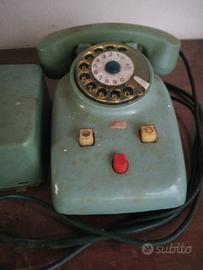 telefono disco combinazione con tasto centralino 