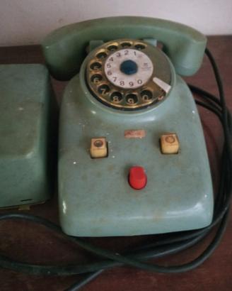 telefono disco combinazione con tasto centralino 