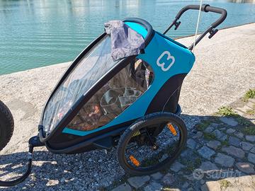 Rimorchio bici per bambini Hamax PIONEER biposto