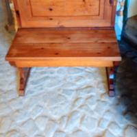 panca in pino russo con alzatina 