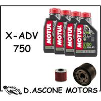 TAGLIANDO X-ADV 750 17-20 MOTUL 5100