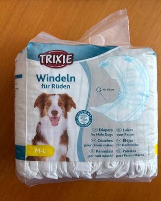 144 Pannolini-fascia Trixie cani maschi taglia M-L