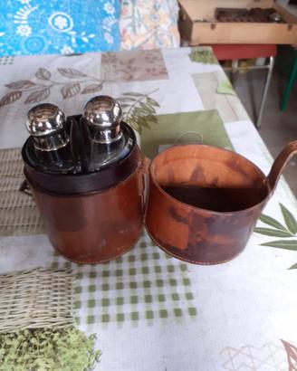 Borracce vintage da caccia con Custodia
