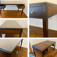 Scrivania Maison du Monde Legno e Bambù con Vetro