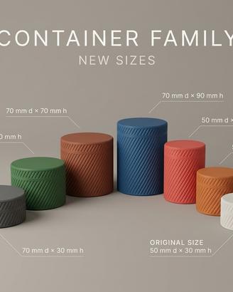 Contenitore Stampato in 3D (Varie Misure e Colori)