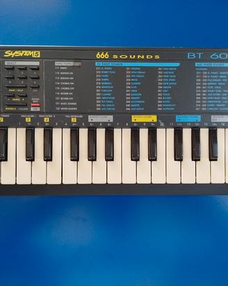 Tastiera/Pianola Vintage Bontempi BT605 System