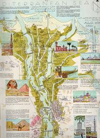 Mappa illustrata del Nilo (ed.Lehnert & Landrock)