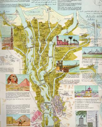 Mappa illustrata del Nilo (ed.Lehnert & Landrock)