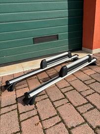 Barre tetto auto con porta sci