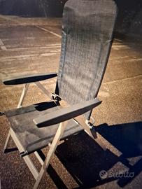 Sedia campeggio pighevole Brunner grigia