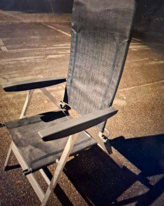 Sedia campeggio pighevole Brunner grigia