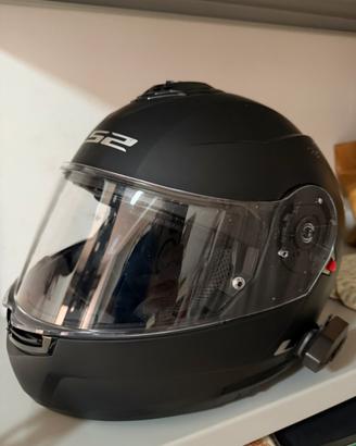 Coppia di caschi modulari LS2 grigio M nero L