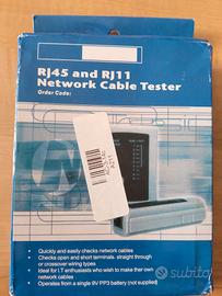 Tester cavi lan RJ45 ed RJ11