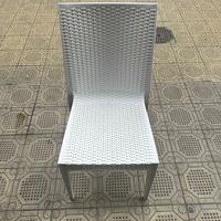 Sedie bianche rattan